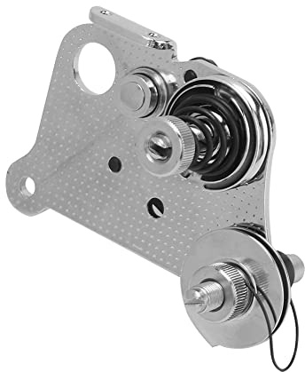 Gruppo tendifilo completo per macchina da cucire 9100932891 per modelli 145, 195, 335, 595. Materiale: ferro. Gruppo tendifilo resistente per l'industria calzaturiera, la