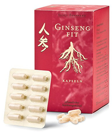 Sanct Bernhard Ginseng-Fit Kapseln mit Ginsengwurzelpulver 200 Kapseln