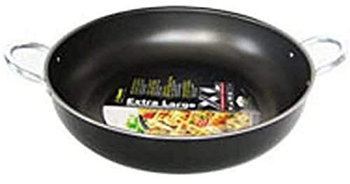 Zanetti Extra Large Tegame 38 cm Diametro, Nero
