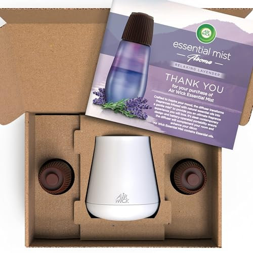 Air Wick Essential Mist Bundle Kit| Relaxing Lavender|1 Device & 2 refill (20ml)| Natural Essential Oils| Last up to 45 days|Air freshener