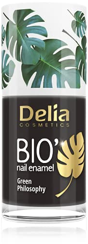 Delia Cosmetics - Smalto per unghie Bio Green - HOT - Vegan Friendly - Perfetta opacità e lucentezza - Applicazione facile e veloce - Ingredienti naturali - Colore a lunga durata fino a 6 giorni -