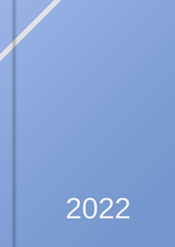 Tagesplaner 2022 DIN A4, Planer groß, 1 Tag - 1 Seite: Tageskalender 22, Kalender und Tagebuch mit Platz für Termine, Todos, usw., für Freizeit und Business (blau)