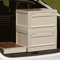 RMAN Aufbewahrungsbox mit Deckel 38L Campingschrank Faltbar Plastik Aufbewahrungsbehälter mit Deckel Lagerkisten Auflagenbox als Tischplatte für Outdoor Camping Auto kofferraum - Weiß