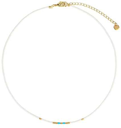 KELITCH Damen Perlen Halsketten Kette Stapelbare Choker Halsketten Handgefertigter Schmuck