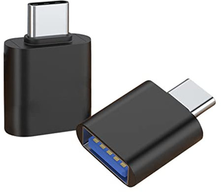LacyMC USB C to USB A 3.0 Adapter [2 Pack], USB A 3.0 Female to USB-C Male for MacBook Pro,Galaxy,Type-C Phones and Tablets, Other USB Type-C Devices