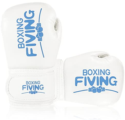 Boxhandschuhe, Trainingshandschuhe für Mädchen und Jungen, professionelle Erwachsene, Fight Muay Thai Sparring Kickboxhandschuhe, Handgelenkschutz, blau, 170 g (Blau, 170 g)