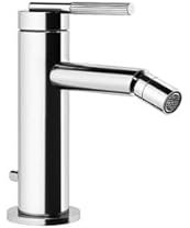 Miscelatore monocomando per bidet Gessi Ingranaggio, scarico 1 1/4, sporgenza 113 mm, 63507, Colorazione: Ottica Finox