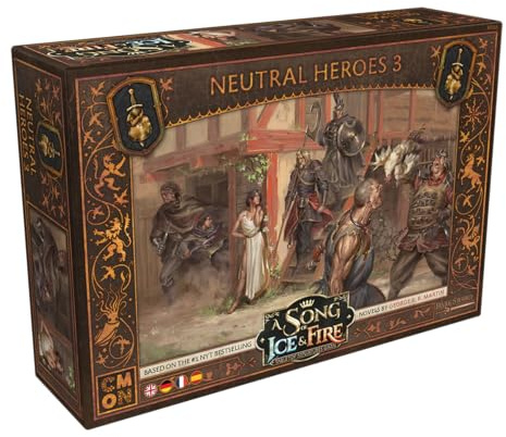 CMON, A Song of Ice & Fire – Neutral Heroes 3 (Neutrale Helden 3), Erweiterung, Tabletop, 2 Spieler, Ab 14+ Jahren, 45-60 Minuten, Deutsch, Mehrsprachig