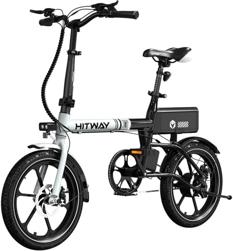 HITWAY Electric Bike,16 Folding E Bike, Aluminium alloy City E-Bike with 250W Motor, 25km/h Speed, 216Wh/324Wh battery Electric bicycles BK35S