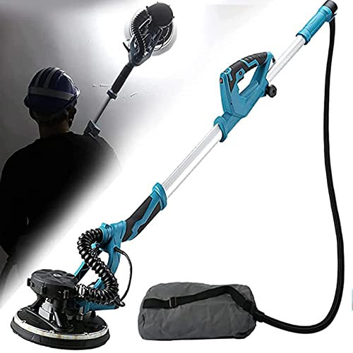 Levigatrice per muri 1800w, Levigatrice per muri a velocità Regolabile, Levigatrice telescopica per muri a Secco per lucidare muri a Secco, soffitti, pareti Interne ed Esterne e Rimuovere detriti de