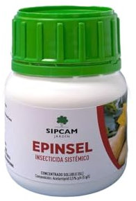Epinsel 100ml - Sipcam. Insecticida sistemico de amplio aspectro a base de Acetampird 0.5%. Contra pulgon, mosca blanca y escarabajos.