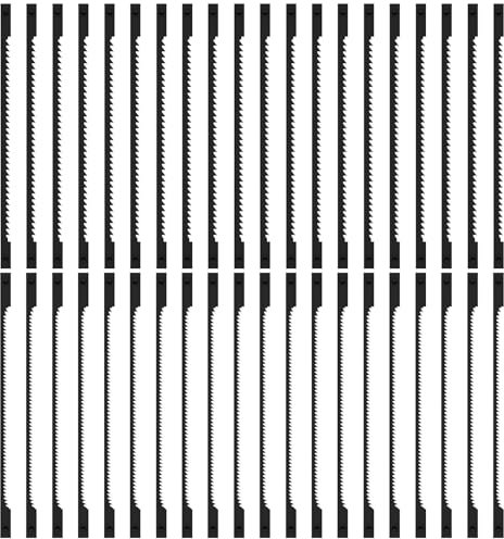 40 Stück Sägeblätter Dekupiersäge mit Stift 76.2mm Dekupiersägeblätter Kohlenstoffstahl 15/24 Zähne Dekupiersäge Sägeblätter Dekupiersägeblatt Set für HartWeichholz Kunststoff Kupferweichmetall