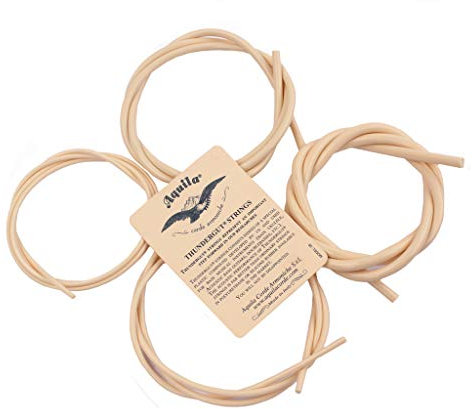 RuiJOTWAT Ukulele-Saiten für Bass-Ubass-Saiten, Gummimaterial, 4 Stück/Set, Saiten, Gitarrenteile und Zubehör