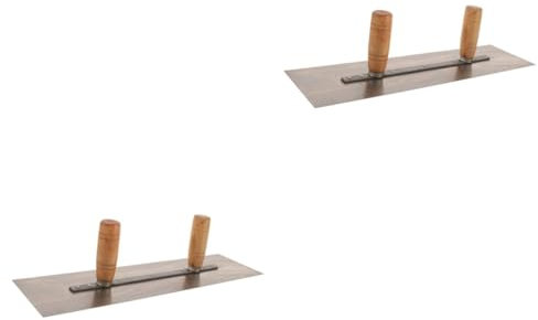 jojofuny 2pièces Taloche à Maçonnerie Professionnelle Avec Double Poignée Outil De Finition Pour Plâtre