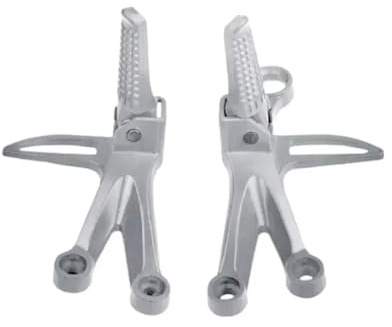 SUTVCM Reposapiés Universales para Pasajero Trasero Accesorios para Modificación Motocicletas Y Scooters(Plata)