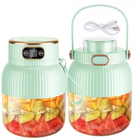 Exprimidor portátil de 600 ml recargable por USB, licuadora con potente motor para uso doméstico y gimnasio