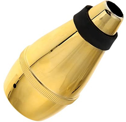 Plastic Trumpet Mute Accessory for Quiet Trumpet Blasts Practice Use | Trumpet Mute Silencer, Light-Weight, Golden Finish, the Silencer, Quiet Trumpet Blasts