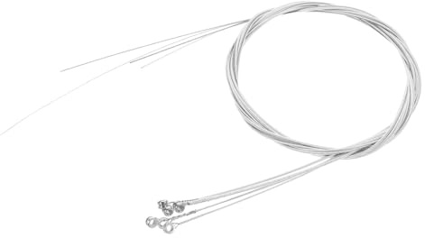 Stück Versilberte 6 Silber Akustikgitarrensaiten, Metall | Akustikgitarre, Musikinstrument Zubehör, Präzise Intonation, Ersatzteil, für Profis und Anfänger