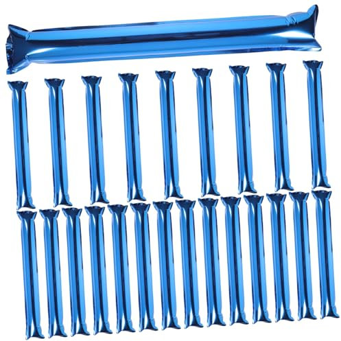 Gatuida 24piezas Animadora Inflable De Aluminio Palos De para Fiestas Palos De Ruido Inflables para Eventos Deportivos