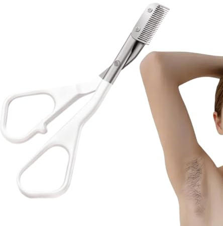 Augenbrauen-Schere Mit Kamm Manueller Edelstahl-Rasierer | Kamm-Schere Für Präzises Augenbrauen-Schneiden Für Gesichtspflege Bartpflege Unterwegs Für Frauen Männer