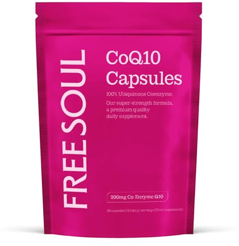 Free Soul CoQ10 Capsules 200mg | High Strength Ubiquinone CoQ10 Supplement