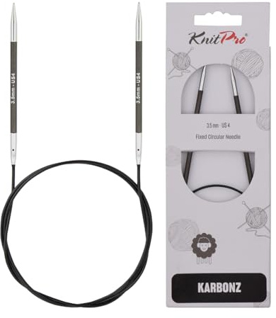 KnitPro Karbonz Rundstricknadel 24 (60cm) | 3,5mm