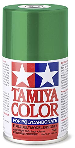 TAMIYA 86017 PS-17 metallisk grön polykarbonat 100 ml – sprayfärg för plastmodelltillverkning, modellbygge och pysseltillbehör, sprayfärger för modelltillverkning, 100 ml (1-pack)