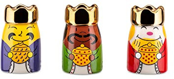 Alessi Figure | AMGI10SET1 - Set bestehend aus 3 Figuren, RE Magi, edles Design, Porzellan