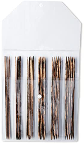 Prym 223806 Strumpfstricknadeln Natural – 6 Holz-Nadelsets (20 cm, Ø 2,0–4,5 mm) – plastikfrei verpackt, glatt, ideal für Socken, Mützen & Handschuhe, Naturholz