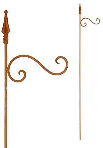 ecosoul Varilla de farolillo de barra, soporte para lámpara de jardín, decoración de jardín, varilla de rejilla