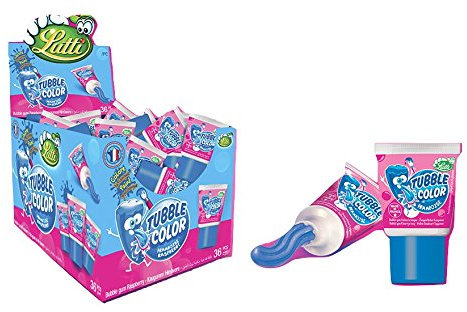 Lutti Tubble Gum pintalenguas frambuesa 18 und