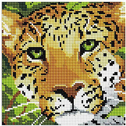 GMMH Diamond Vollbedeckung mit Holzrahmen Painting Set Bild 20 x 20 Diamant Malerei Stickerei Handarbeit Basteln Mosaik Steine Blumen Korb Haus am Bach (BZ574)