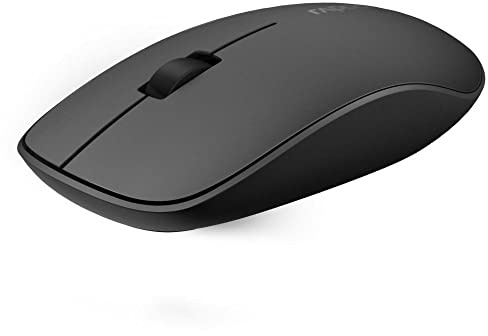 Rapoo - Ratón inalámbrico multimodo, con Bluetooth y conexión de 2.4 GHz, ambidiestro con 9 Meses de duración de la batería, M200 Plus, en Negro