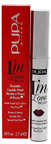 Pupa Milano I Am Love Proof Matt Rouge à Lèvres Liquide 007 Bright Fuchsia pour Femme 0,09 oz 1 Unité