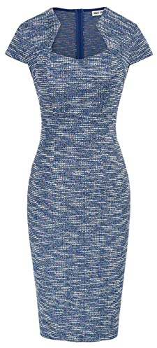 Grace Karin Vestido de Tubo con Manga Casquillo para Mujer, S