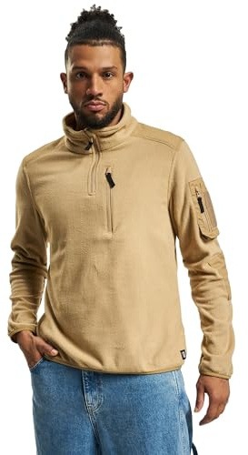 Brandit Fleece Troyer Ripstop, Color: Camel, Size: 4XL