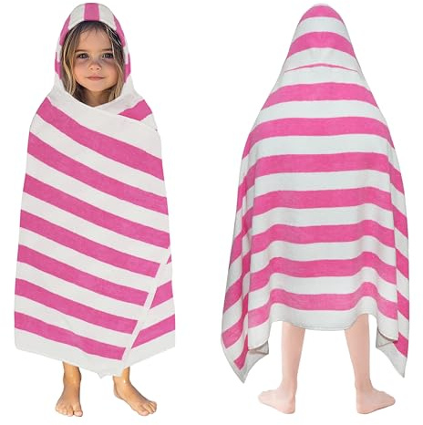 ORIGINAL KIDS Hooded Bath Towel Wrap - 100% Cotton Soft Hooded Kids Towel