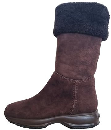 Hogan damers mockastövlar låg boot HXW00N09270U12S800 brun, Brun, 35 EU