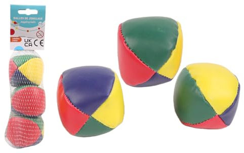 FLYPOP'S - Jonglierbälle - Zirkus - 045852 - Mehrfarbig - Geschicklichkeitsspiel - Kinderspielzeug - Zirkus - Jonglieren - Geschenk - Unterhaltung - Geburtstag - 6 cm x 6 cm - Ab 6 Jahren