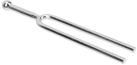 Runde Stimmgabel 440 Hz A aus Edelstahl für Geige und Cello | Silberfarben, Tragbar mit Professioneller Bauform, Präzises Zubehör für Musiker