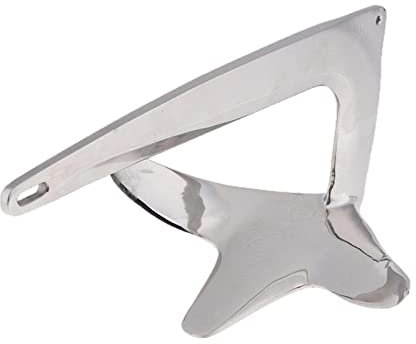 STRAFBRG 1kg, 2kg, 3kg 316 Edelstahl Schiff Yacht Zubehör Marine Hardware Edelstahl Anker Bruce Anker,Gut Gemacht(1kg)
