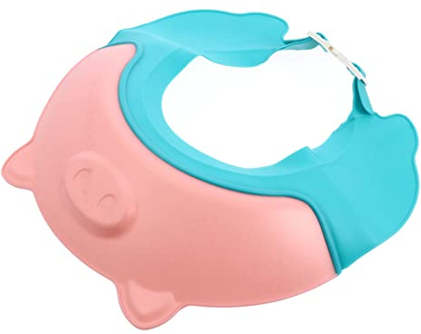 RORPOIR Badehaube für Junge Mädchen und Kleinkinder Duschmütze mit Schweinchen-design Shampoo-hut zum Baden und Haarewaschen