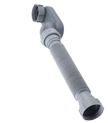 Tuyau de vidange de baignoire de 3,8 cm, siphon en P pour évier de salle de bain, tuyau de douche rétractable pour baignoire de camping-car