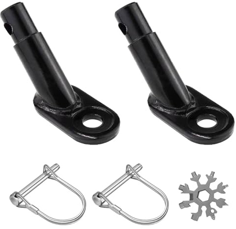 2 Piezas Enganche de Remolque para Bicicleta Acopladores de Remolque de Bicicleta Universal Accesorio de Conector de Enganche de Remolque de Bicicleta para Niños, Mascotas, Bicicleta de Carga