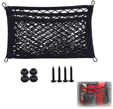 DXPETA Cargo Net for Van, 25 x 45cm Car Boot Storage Net Bag with Durable Fabric, Elastic Mesh Organizer for Campervans, Suv, Truck, Keep Items Secure and Tidy
