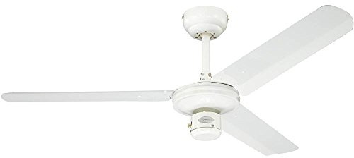 Westinghouse Lighting cm Deckenventilator Industrial 78337 in weißer Ausführung, Ausführung in Weiß mit Flügeln in Weiß