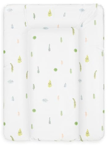 Bonky® Matelas à Langer Bebe souple 70x50 cm - Matelas à langer epais lavable - pour garçons et filles - Certifié Öko-Tex - Imperméable - Botanique - 50x70 cm