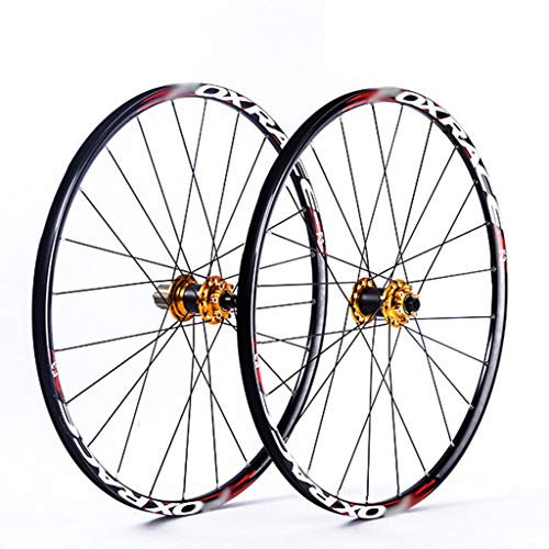 LSRRYD Radsport Laufradsatz MTB-Laufradsatz 26 27,5 Doppelwandige Leichtmetallfelge Scheibenbremse Carbon Hub 8 9 10 11S Kassettenschwungrad Schnelle Veröffentlichung 1610g