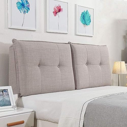 Cuneo -Kissen für die Positionierung des Kopfteils, großartige Unterstützung für die Rückenlehne, das dreieckige Kissen für den Rücken, für Bett, Sofa, Haus, Schlafzimmer, Büro(180×50×10cm,Grey)
