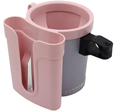 Wilitto 3-in-1-Fahrrad-Getränkehalter mit Handy-Schlüsselhalter, Fahrrad-Wasserflaschenhalter, universeller Bar-Getränkebecher-Dosenhalter, Kaffeebecherhalter, Fahrrad-Lenker-Getränkehalter Rosa